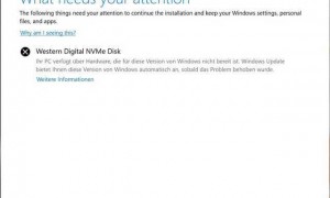 部分西数/闪迪 NVMe SSD 用户反馈不兼容 Win11 25H2 更新